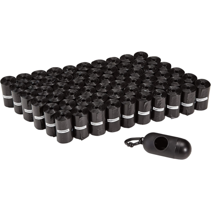 Basics Dog Poop Bags with Dispenser, 300 Count
