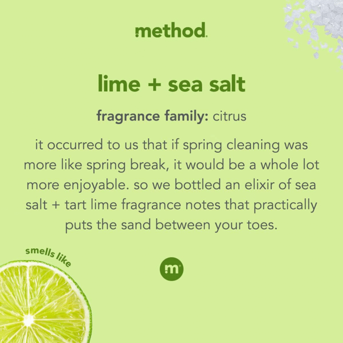 Method All-Purpose Cleaner Spray, Lime + Sea Sal, 28 oz Spray Bottles - Image 3