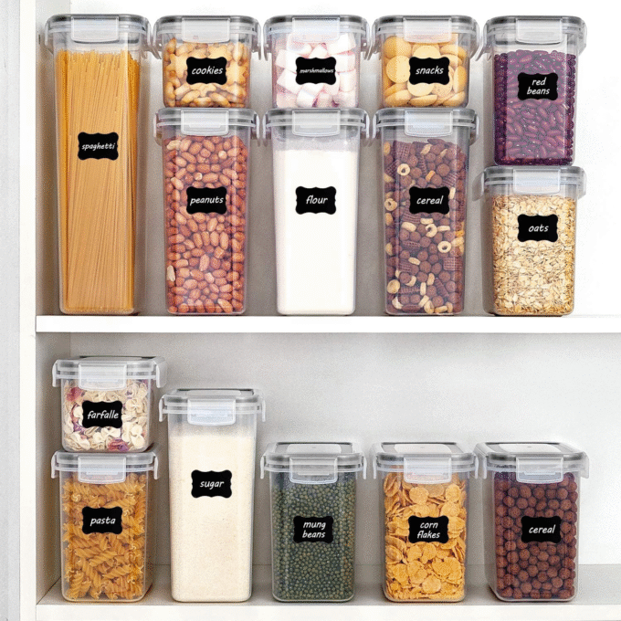 Airtight Food Storage Containers with Lids, Vtopmart 24 pcs Plastic Kitchen - Image 2