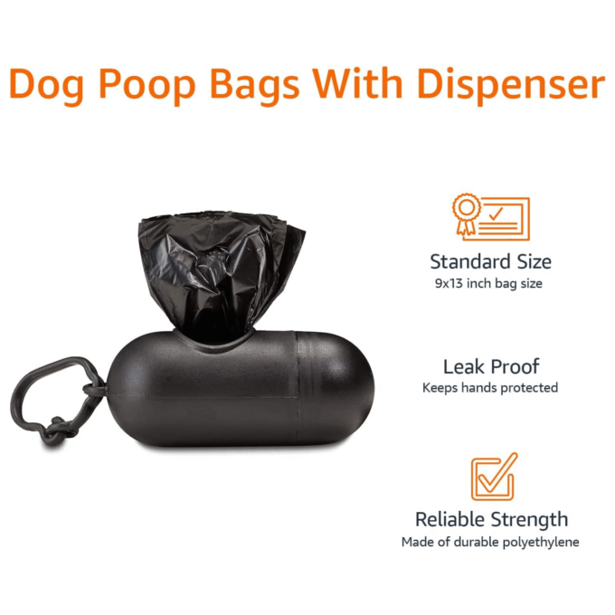 Basics Dog Poop Bags with Dispenser, 300 Count - Image 3