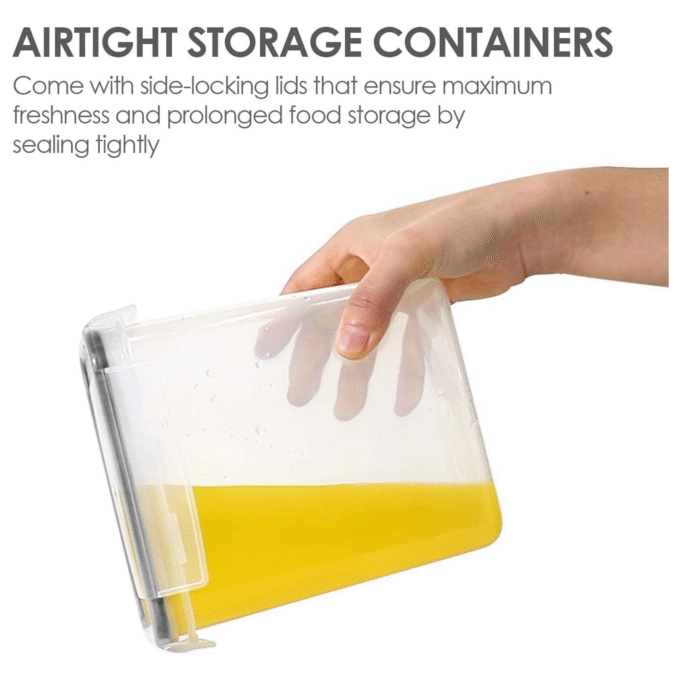 Airtight Food Storage Containers with Lids, Vtopmart 24 pcs Plastic Kitchen - Image 5